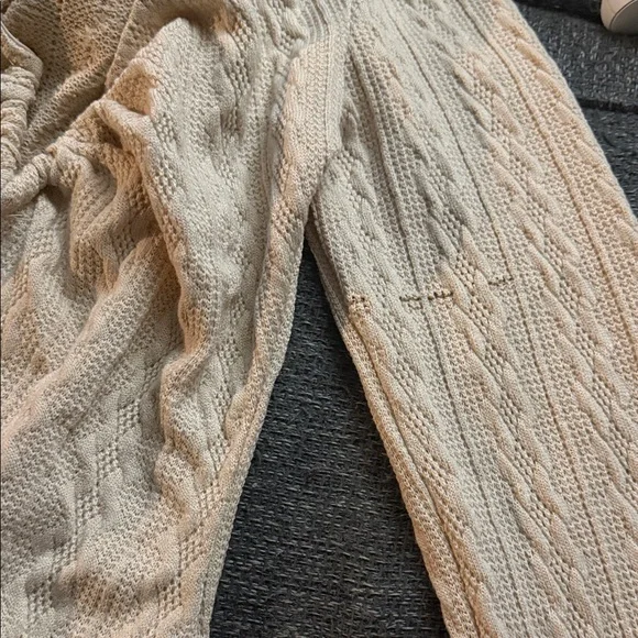 Beige Ruched Front Knit Top - Picture 6 of 6